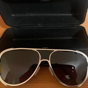 Ksubi Gold Frame Sunglasses with Black Lenses